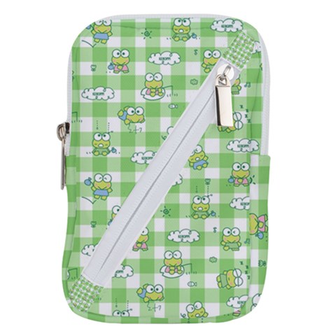 Frog Cartoon Pattern Cloud Animal Cute Seamless Belt Pouch Bag (Small) from ZippyPress