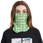 Frog Cartoon Pattern Cloud Animal Cute Seamless Face Covering Bandana (Two Sides)