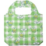 Frog Cartoon Pattern Cloud Animal Cute Seamless Foldable Grocery Recycle Bag