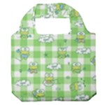 Frog Cartoon Pattern Cloud Animal Cute Seamless Premium Foldable Grocery Recycle Bag
