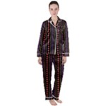Beautiful Digital Graphic Unique Style Standout Graphic Women s Long Sleeve Satin Pajamas Set	