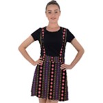 Beautiful Digital Graphic Unique Style Standout Graphic Velvet Suspender Skater Skirt