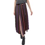 Beautiful Digital Graphic Unique Style Standout Graphic Velour Split Maxi Skirt