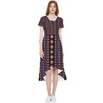Beautiful Digital Graphic Unique Style Standout Graphic High Low Boho Dress