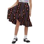 Beautiful Digital Graphic Unique Style Standout Graphic Kids  Ruffle Flared Wrap Midi Skirt