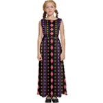 Beautiful Digital Graphic Unique Style Standout Graphic Kids  Satin Sleeveless Maxi Dress