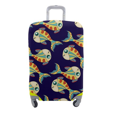 Fish Abstract Animal Art Nature Texture Water Pattern Marine Life Underwater Aquarium Aquatic Luggage Cover (Small) from ZippyPress