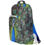 Peacock Bird Feathers Pheasant Nature Animal Texture Pattern Double Compartment Backpack