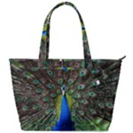 Peacock Bird Feathers Pheasant Nature Animal Texture Pattern Back Pocket Shoulder Bag 