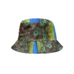 Peacock Bird Feathers Pheasant Nature Animal Texture Pattern Inside Out Bucket Hat (Kids)