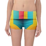 Colorful Rainbow Pattern Digital Art Abstract Minimalist Minimalism Boyleg Bikini Bottoms