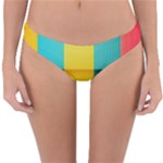 Colorful Rainbow Pattern Digital Art Abstract Minimalist Minimalism Reversible Hipster Bikini Bottoms