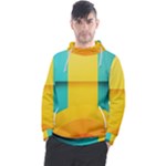 Colorful Rainbow Pattern Digital Art Abstract Minimalist Minimalism Men s Pullover Hoodie