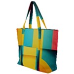 Colorful Rainbow Pattern Digital Art Abstract Minimalist Minimalism Zip Up Canvas Bag