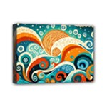 Waves Ocean Sea Abstract Whimsical Abstract Art Pattern Abstract Pattern Nature Water Seascape Mini Canvas 7  x 5  (Stretched)
