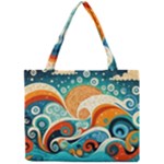 Waves Ocean Sea Abstract Whimsical Abstract Art Pattern Abstract Pattern Nature Water Seascape Mini Tote Bag