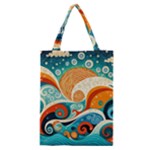 Waves Ocean Sea Abstract Whimsical Abstract Art Pattern Abstract Pattern Nature Water Seascape Classic Tote Bag