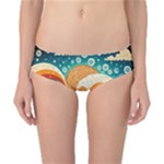 Waves Ocean Sea Abstract Whimsical Abstract Art Pattern Abstract Pattern Nature Water Seascape Classic Bikini Bottoms