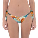 Waves Ocean Sea Abstract Whimsical Abstract Art Pattern Abstract Pattern Nature Water Seascape Reversible Bikini Bottoms