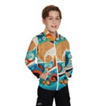 Waves Ocean Sea Abstract Whimsical Abstract Art Pattern Abstract Pattern Nature Water Seascape Kids  Windbreaker