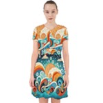 Waves Ocean Sea Abstract Whimsical Abstract Art Pattern Abstract Pattern Nature Water Seascape Adorable in Chiffon Dress