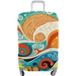 Waves Ocean Sea Abstract Whimsical Abstract Art Pattern Abstract Pattern Nature Water Seascape Luggage Cover (Large)