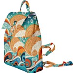 Waves Ocean Sea Abstract Whimsical Abstract Art Pattern Abstract Pattern Nature Water Seascape Buckle Everyday Backpack