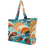 Waves Ocean Sea Abstract Whimsical Abstract Art Pattern Abstract Pattern Nature Water Seascape Simple Shoulder Bag