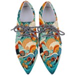 Waves Ocean Sea Abstract Whimsical Abstract Art Pattern Abstract Pattern Nature Water Seascape Pointed Oxford Shoes