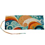 Waves Ocean Sea Abstract Whimsical Abstract Art Pattern Abstract Pattern Nature Water Seascape Roll Up Canvas Pencil Holder (S)