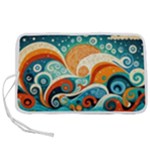 Waves Ocean Sea Abstract Whimsical Abstract Art Pattern Abstract Pattern Nature Water Seascape Pen Storage Case (S)