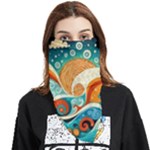 Waves Ocean Sea Abstract Whimsical Abstract Art Pattern Abstract Pattern Nature Water Seascape Face Covering Bandana (Triangle)