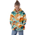 Waves Ocean Sea Abstract Whimsical Abstract Art Pattern Abstract Pattern Nature Water Seascape Kids  Oversized Hoodie