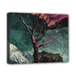 Night Sky Nature Tree Night Landscape Forest Galaxy Fantasy Dark Sky Planet Canvas 10  x 8  (Stretched)