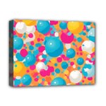 Circles Art Seamless Repeat Bright Colors Colorful Deluxe Canvas 16  x 12  (Stretched) 