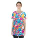 Circles Art Seamless Repeat Bright Colors Colorful Skirt Hem Sports Top