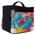 Circles Art Seamless Repeat Bright Colors Colorful Make Up Travel Bag (Small)