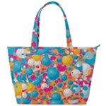 Circles Art Seamless Repeat Bright Colors Colorful Back Pocket Shoulder Bag 