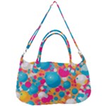 Circles Art Seamless Repeat Bright Colors Colorful Removable Strap Handbag