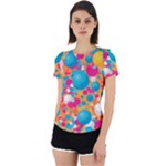 Circles Art Seamless Repeat Bright Colors Colorful Back Cut Out Sport T-Shirt