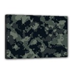 Camouflage, Pattern, Abstract, Background, Texture, Army Canvas 18  x 12  (Stretched)