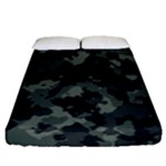 Camouflage, Pattern, Abstract, Background, Texture, Army Fitted Sheet (Queen Size)