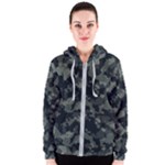 Camouflage, Pattern, Abstract, Background, Texture, Army Women s Zipper Hoodie