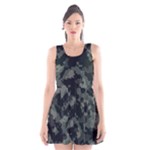 Camouflage, Pattern, Abstract, Background, Texture, Army Scoop Neck Skater Dress