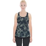 Camouflage, Pattern, Abstract, Background, Texture, Army Piece Up Tank Top