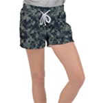 Camouflage, Pattern, Abstract, Background, Texture, Army Women s Velour Lounge Shorts