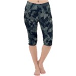 Camouflage, Pattern, Abstract, Background, Texture, Army Lightweight Velour Cropped Yoga Leggings
