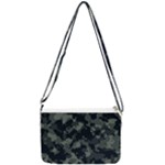 Camouflage, Pattern, Abstract, Background, Texture, Army Double Gusset Crossbody Bag
