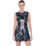 Camouflage, Pattern, Abstract, Background, Texture, Army Lace Up Front Bodycon Dress