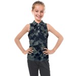 Camouflage, Pattern, Abstract, Background, Texture, Army Kids  Sleeveless Polo T-Shirt